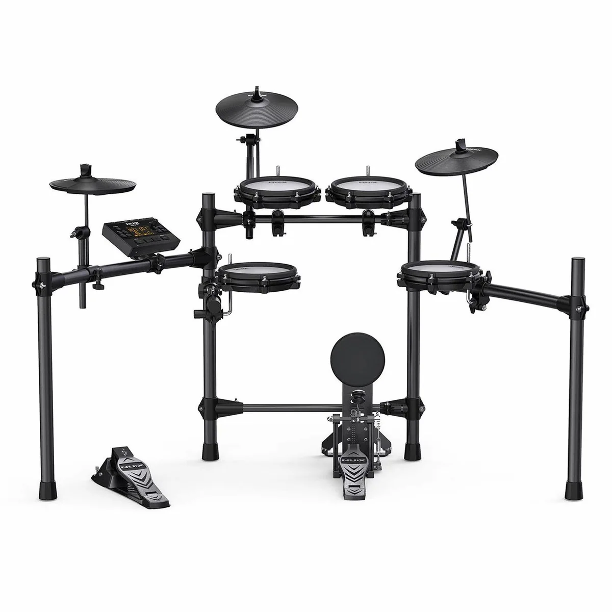 Nux DM-210 E-Drum Set, Authentisches Spielgefühl, Inklusive DA-30BT Verstärker 2