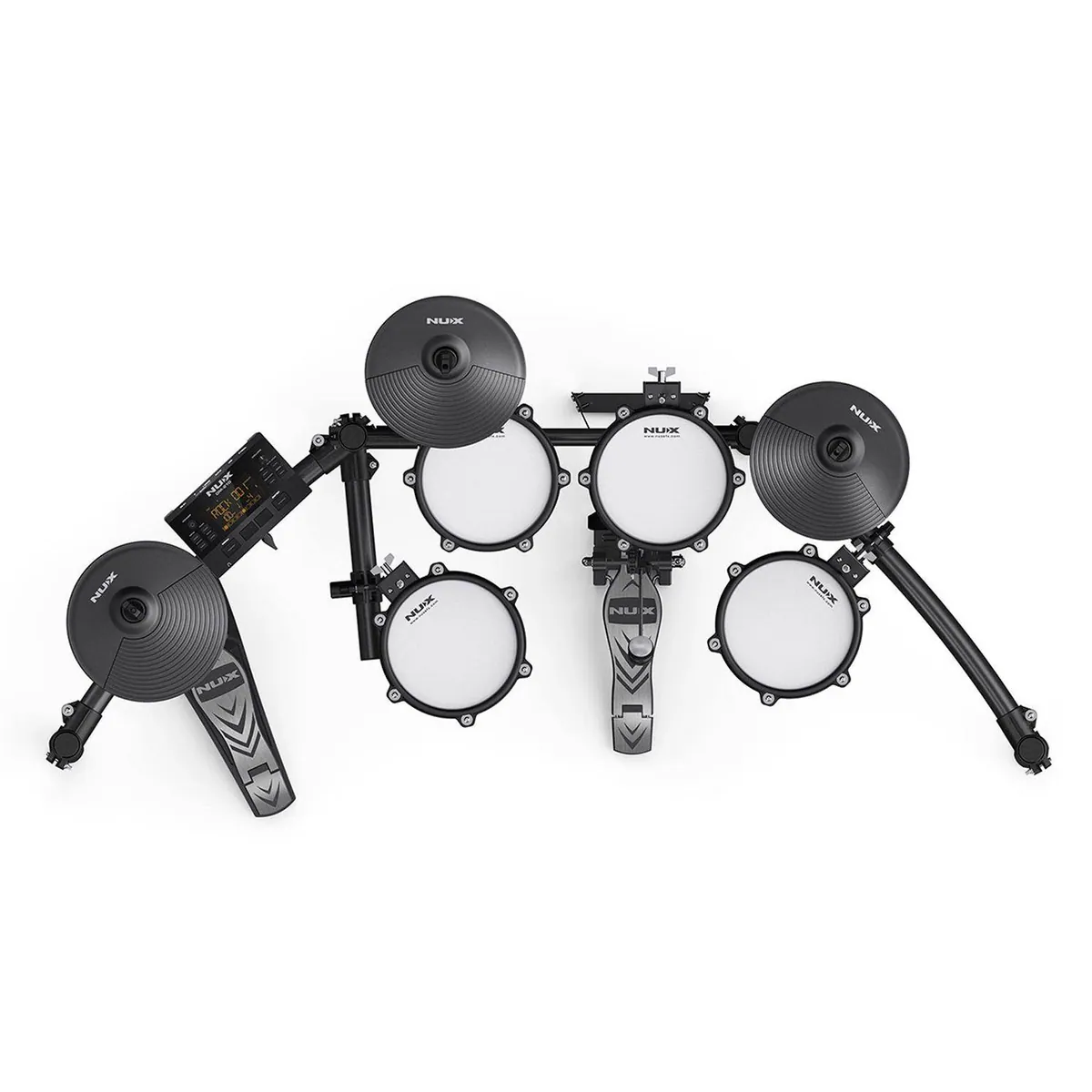 Nux DM-210 E-Drum Set, Authentisches Spielgefühl, Inklusive DA-30BT Verstärker 3