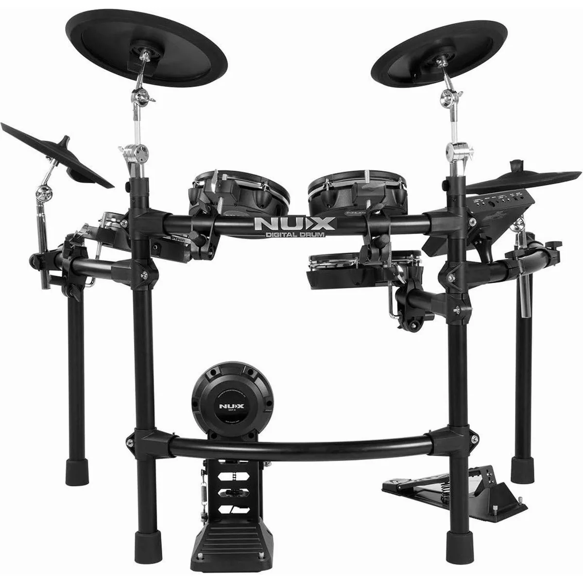Nux DM-7X E-Drum, 30 Studio-Kits, Dual-Triggering-Technologie, Remo Mesh Heads 3