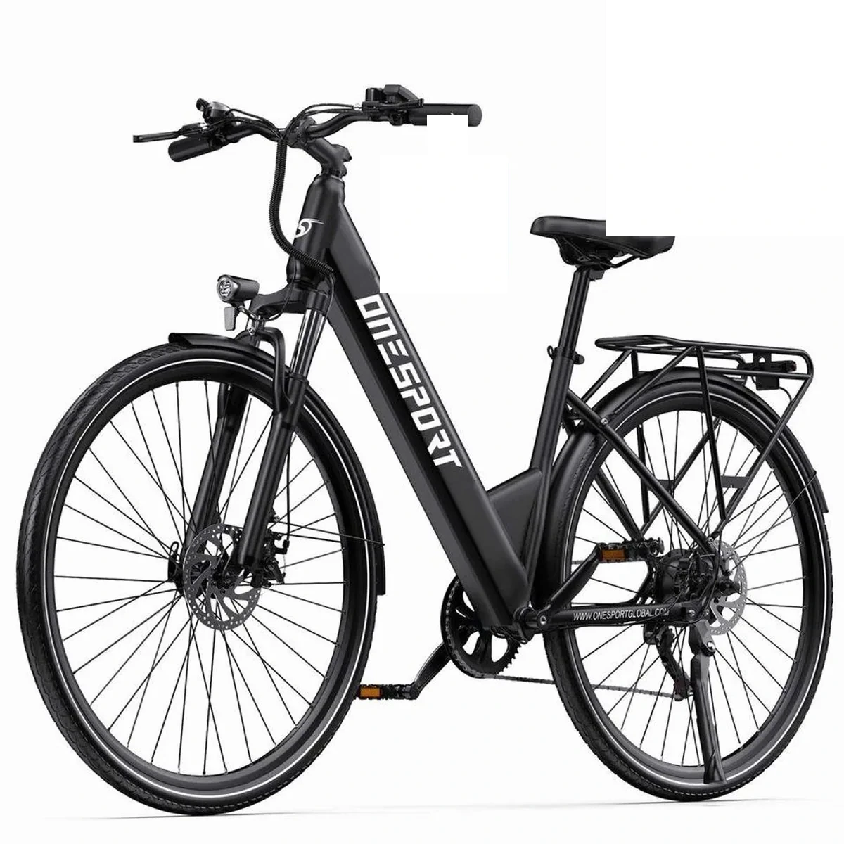 Onesport OT12 E-Bike Cityrad, 250W Heckmotor, 468Wh Akku, Shimano 7-Gang