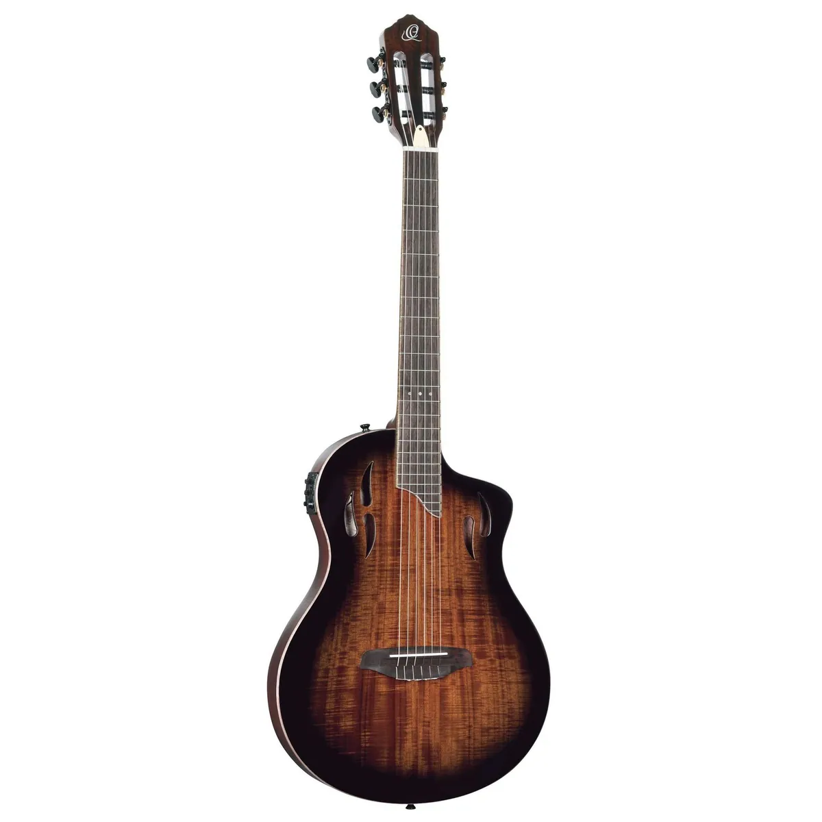 ORTEGA Guitars RTPDLX-ACA Akazien Burst, massive Akaziendecke, elegantes Design, integrierter MagusX Tonabnehmer