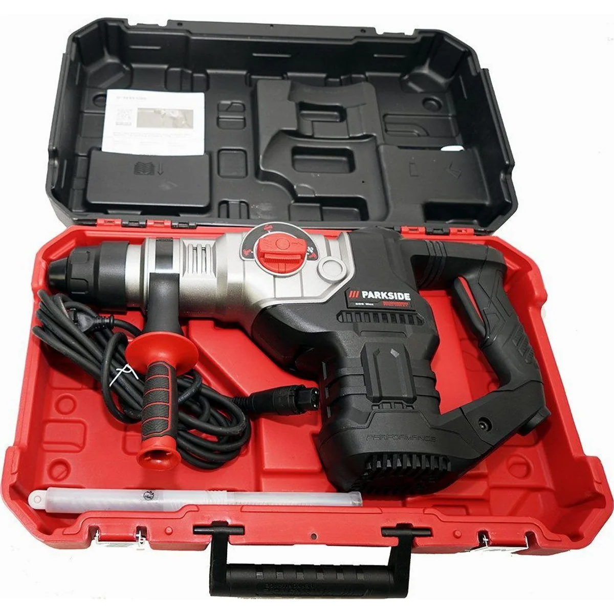 PARKSIDE PERFORMANCE PPBH 1600 Bohrhammer, pneumatisches Schlagwerk, 360° drehbarer Griff 3
