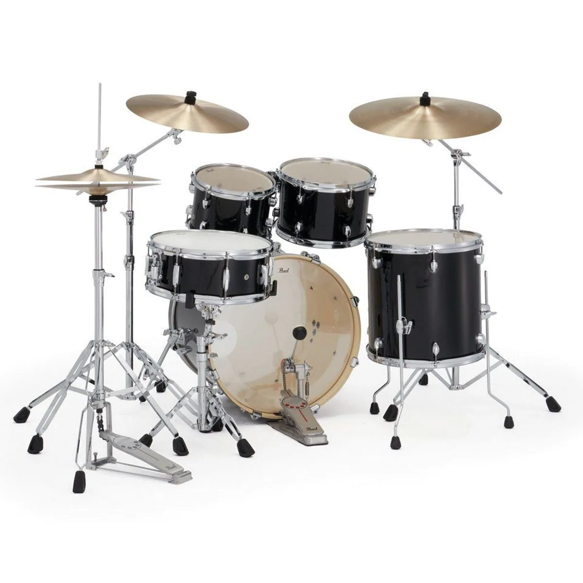 Pearl Drums Export EXX705NBR-C31, Komplettset mit Hocker, edles Jet Black Finish 2