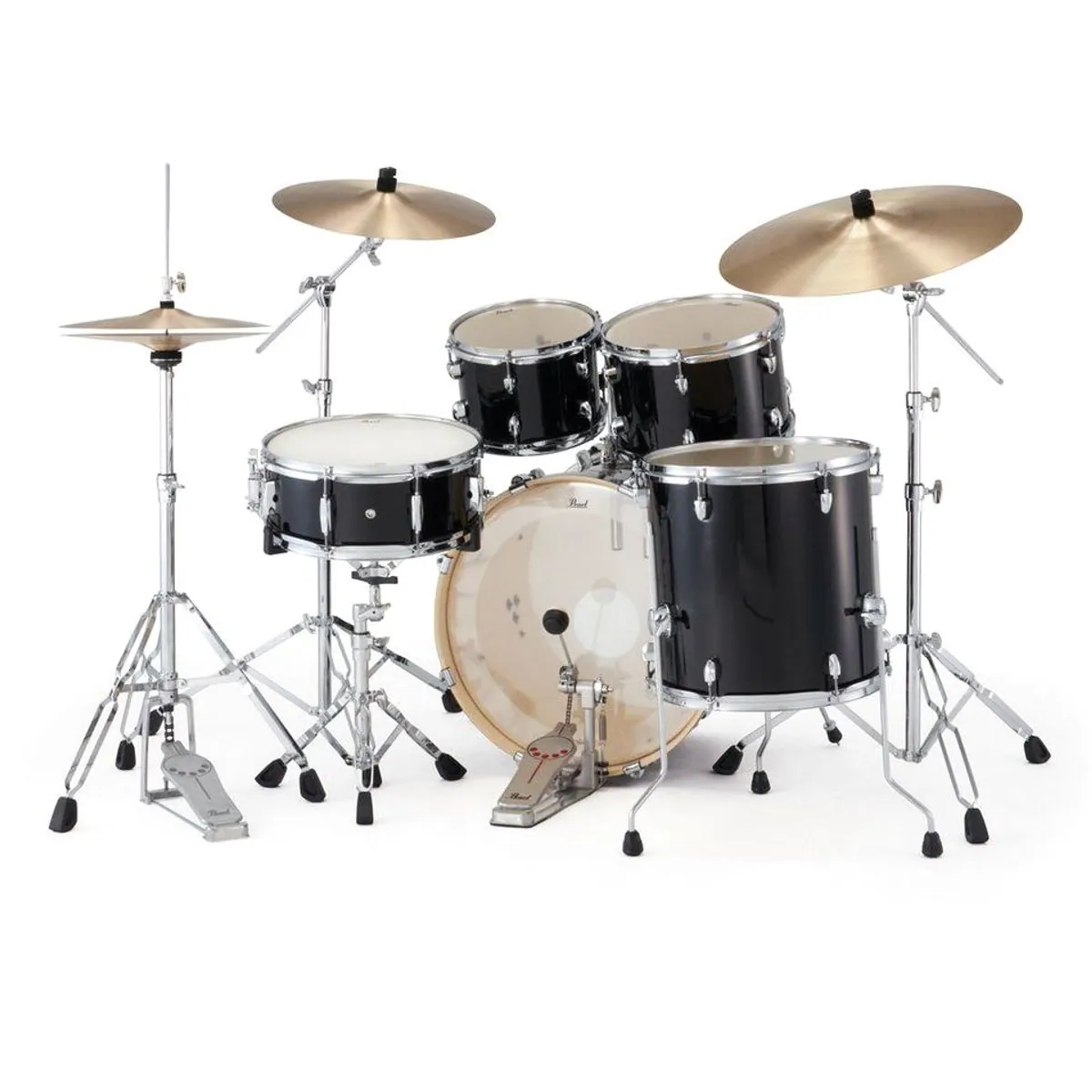 Pearl Drums Export EXX705NBR-C31, Komplettset mit Hocker, edles Jet Black Finish 3