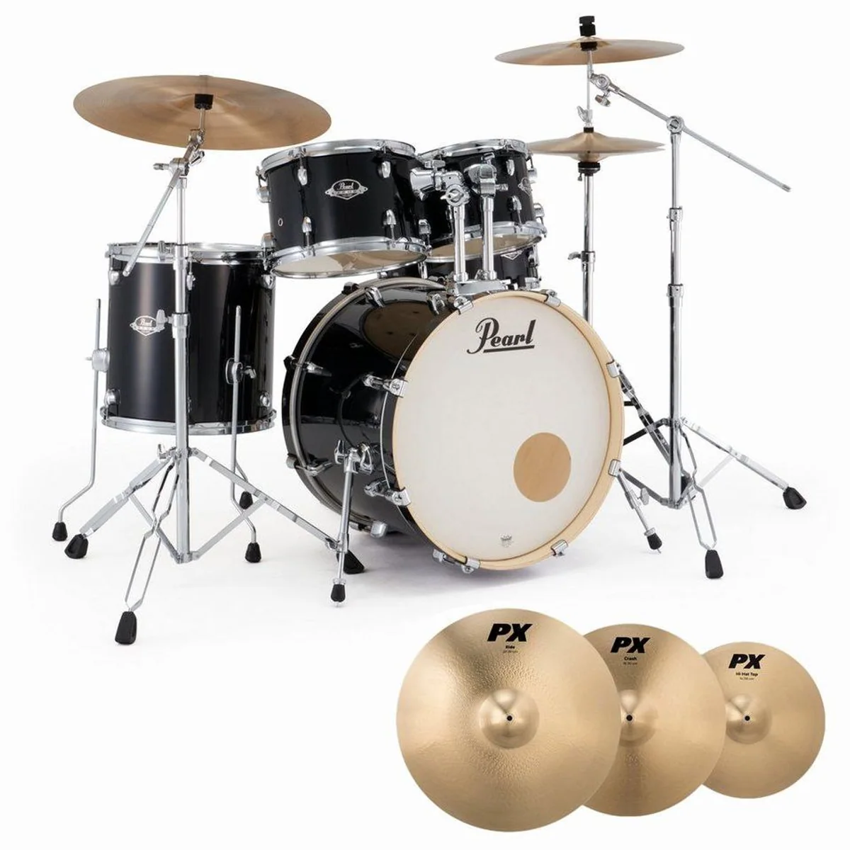 Pearl Export EXX705NBR-C31 Schlagzeugset, edles Design, hochwertiger Klang, vollständiges Hardware-Set