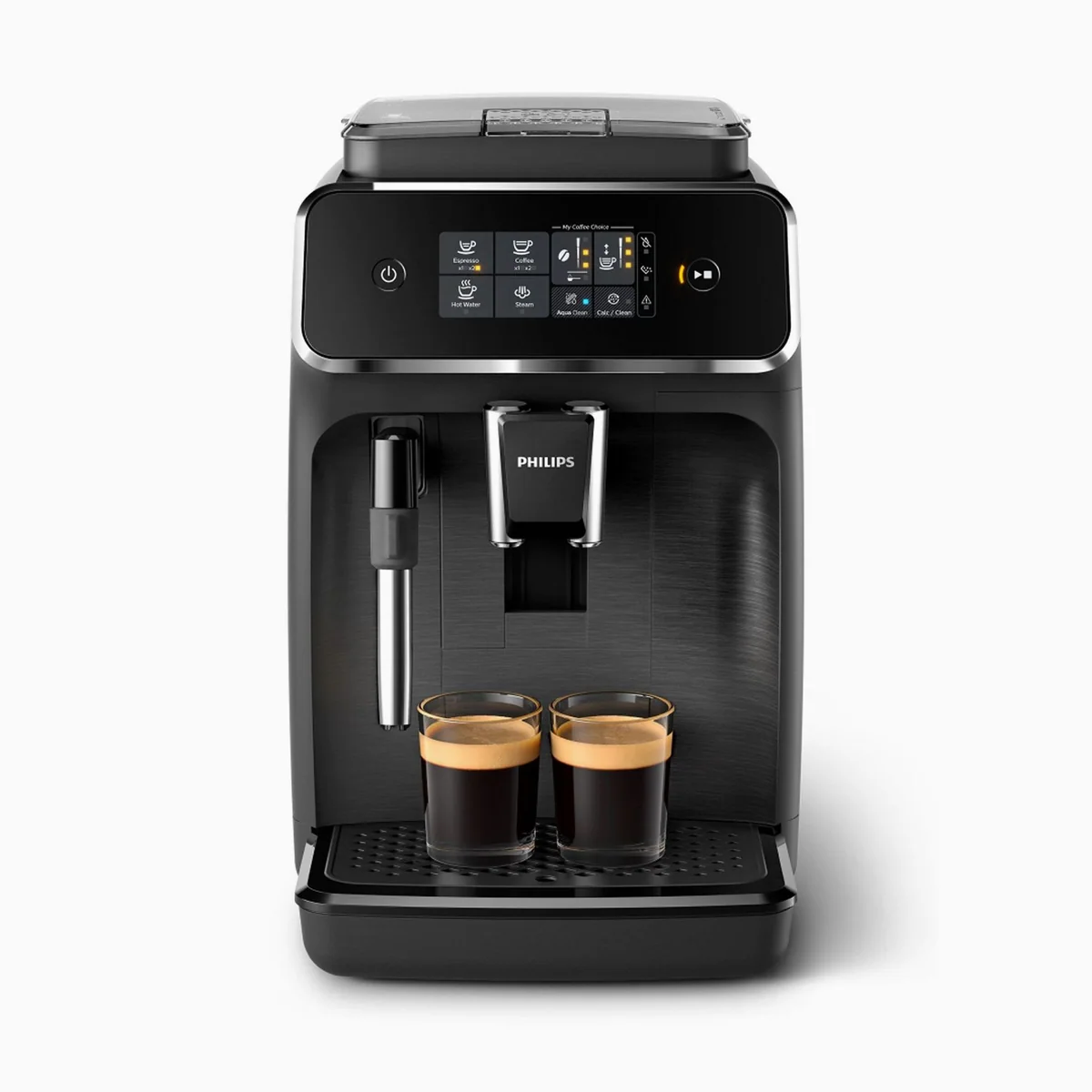 Philips EP2220/10 Kaffeevollautomat, 2 Kaffeespezialitäten, Panarello Milchschäumer, anpassbare Aromastärke 2
