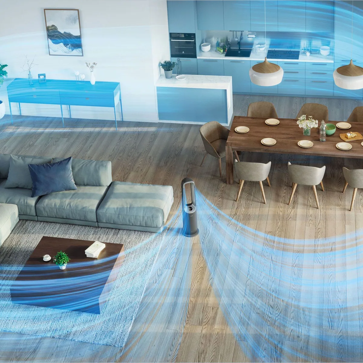 Philips Air Performer AMF870, 3-in-1 Luftreiniger & Heizlüfter, CADR 270 m³/h, für Räume bis 70 m² 2