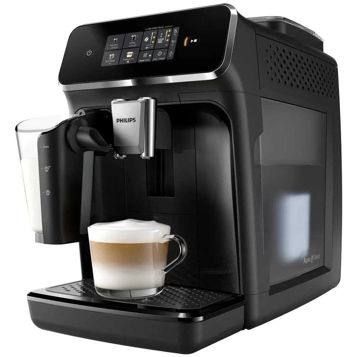 Philips Kaffeevollautomat LatteGo, komfortable Reinigung, vielfältige Kaffeevariationen, flüsterleise Technologie