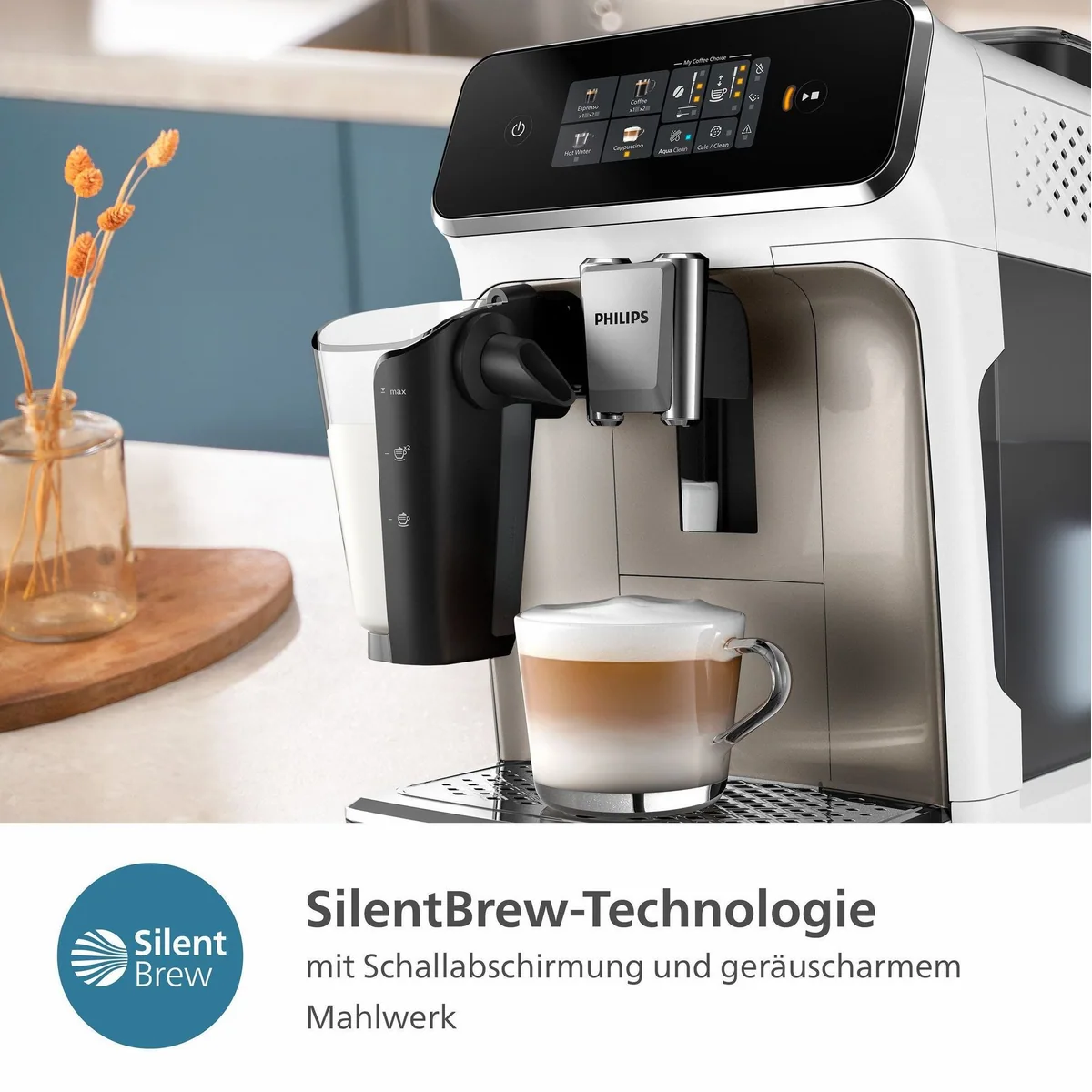 Philips Kaffeevollautomat EP2333/40 2300 Series, 4 Kaffeespezialitäten, LatteGo-Milchsystem 5