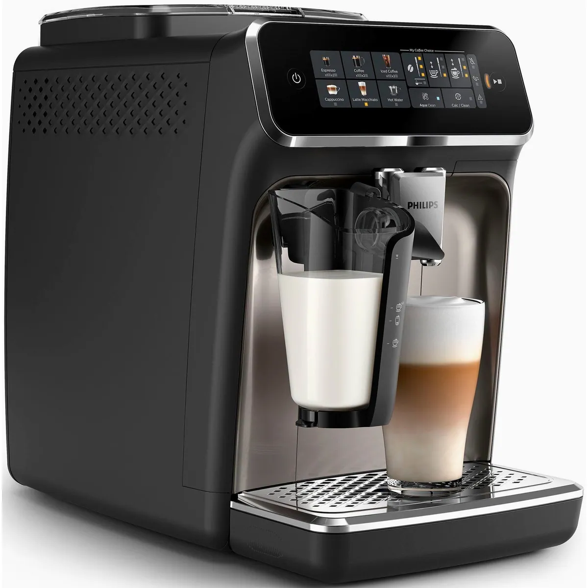 Philips Kaffeevollautomat EP3347/90, 6 Getränkevariationen, LatteGo-Milchsystem, SilentBrew Technologie