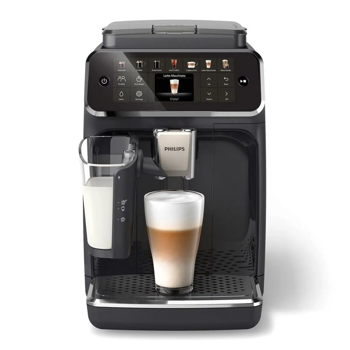 Philips EP4441/50 4400 Series, 12 Kaffeespezialitäten, LatteGo-Milchsystem, SilentBrew Technologie 2