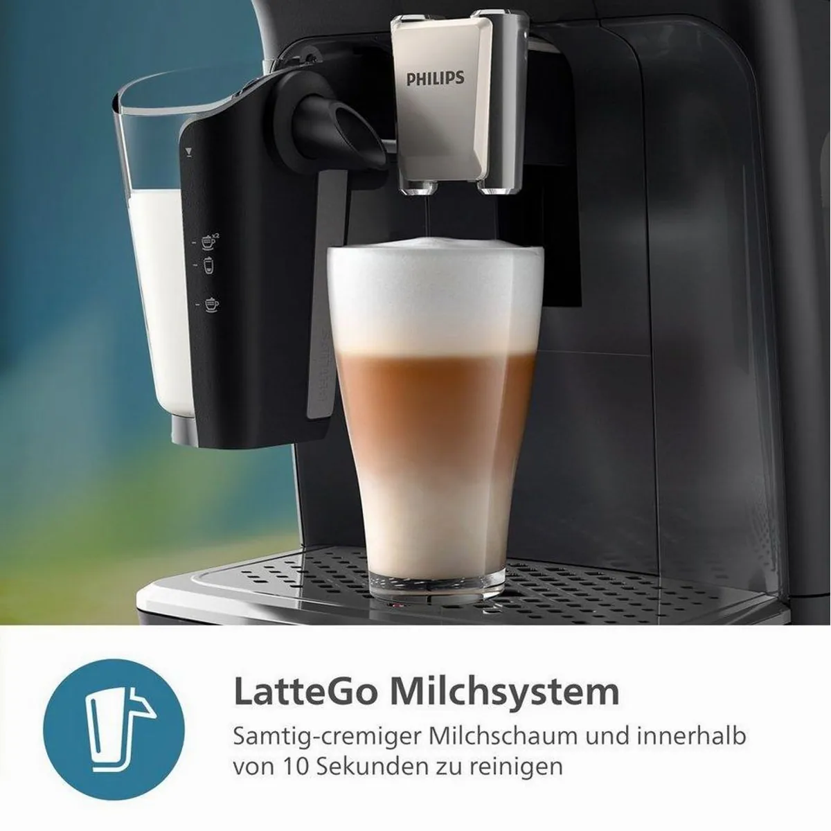 Philips EP4441/50 4400 Series, 12 Kaffeespezialitäten, LatteGo-Milchsystem, SilentBrew Technologie 5