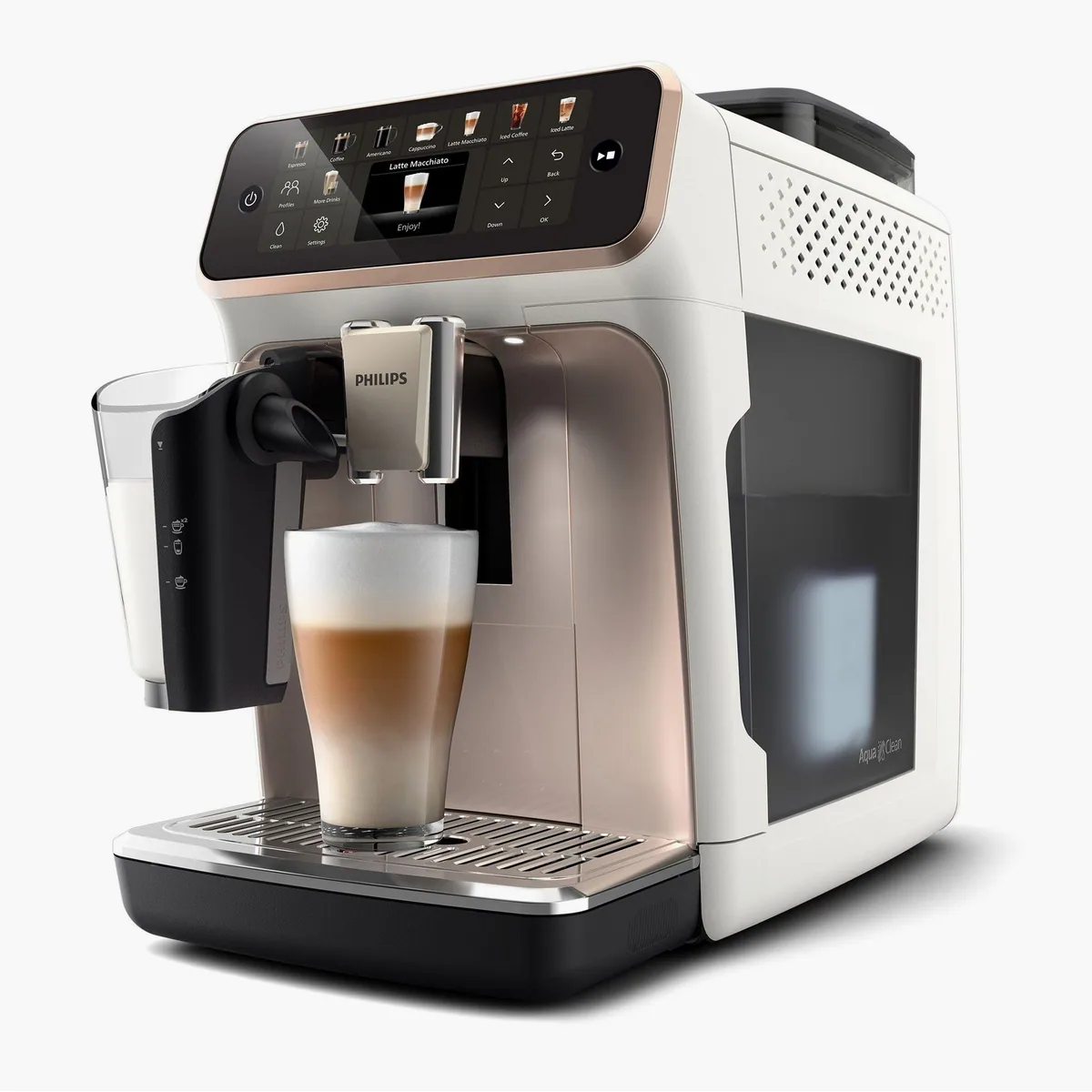 Philips Kaffeevollautomat EP5543/80, 20 Kaffeespezialitäten, LatteGo-Milchsystem, SilentBrew Technologie 4