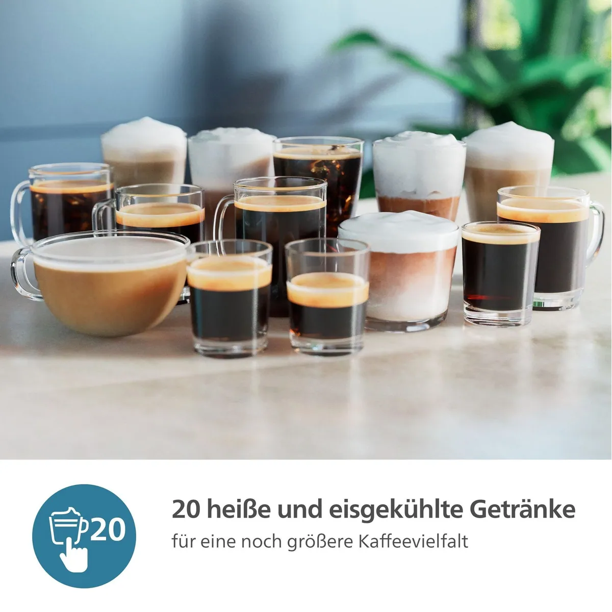 Philips Kaffeevollautomat EP5547/90, 20 Kaffeespezialitäten, LatteGo-Milchsystem, SilentBrew Technologie 3