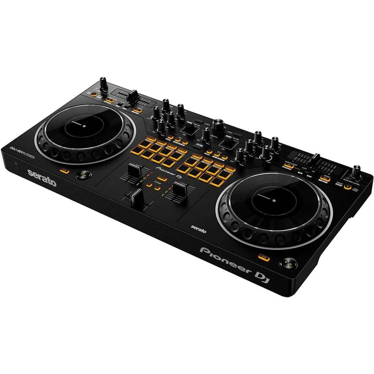 Pioneer DJ DDJ-REV1, professionelles Battle-Setup, große Jogwheels, intuitive Performance-Pads