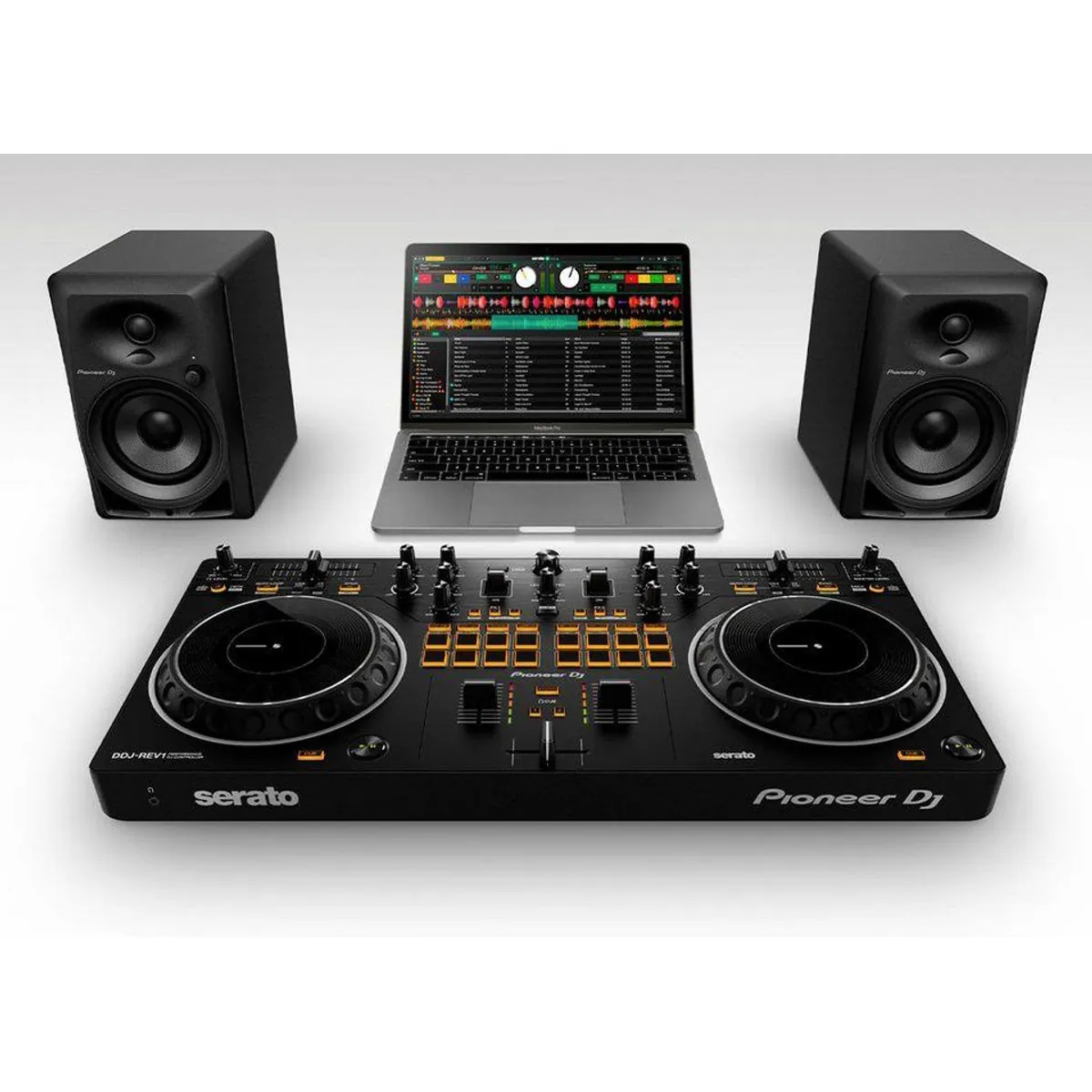 Pioneer DJ DDJ-REV1, professionelles Battle-Setup, große Jogwheels, intuitive Performance-Pads 4