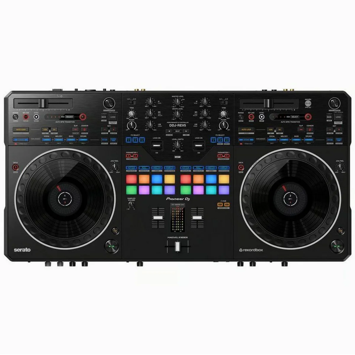 Pioneer DDJ-REV5 DJ Controller, präzise Jogwheels, vielfältige Effekte 2