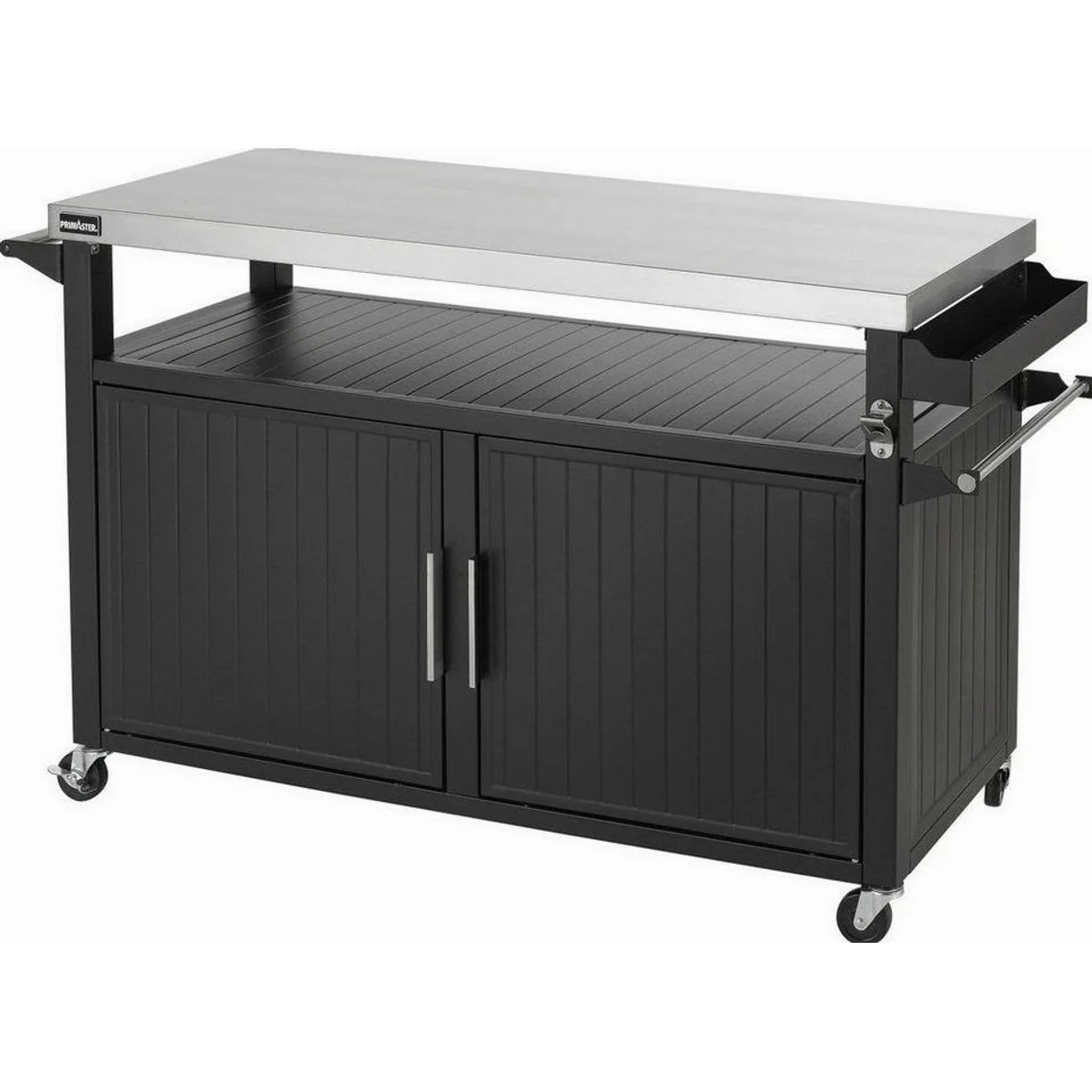 Primaster Grillwagen Napa XXL, großzügige Arbeitsfläche, robustes Edelstahl-Design, viel Stauraum 5