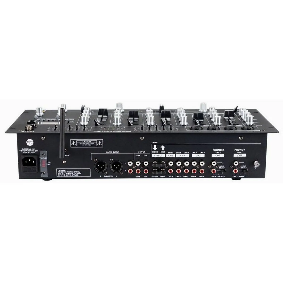 Pronomic DX-165REC MKII DJ-Mixer, vielseitiger 5-Kanal-Mischer mit USB/SD/Bluetooth-Player 3