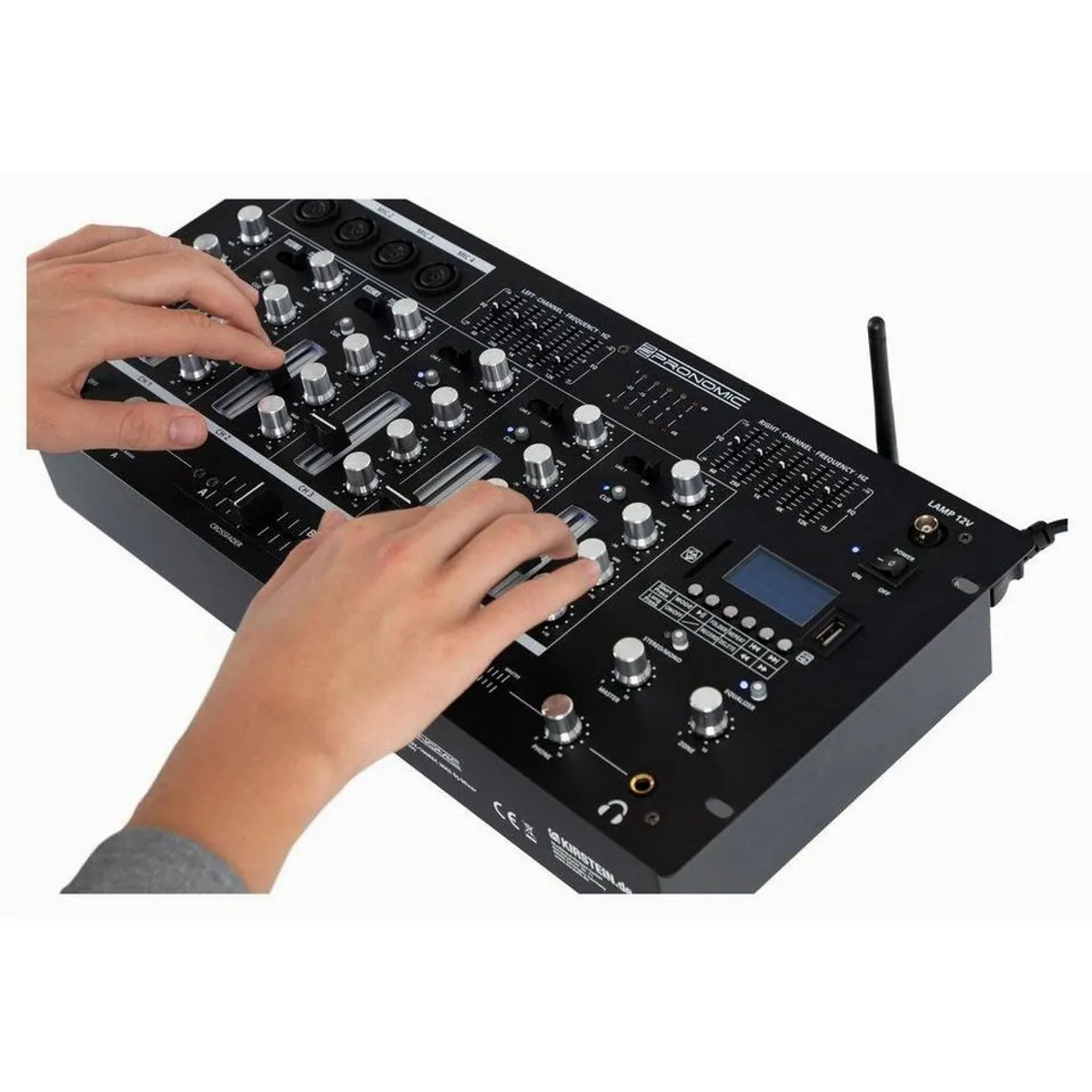 Pronomic DX-165REC MKII DJ-Mixer, vielseitiger 5-Kanal-Mischer mit USB/SD/Bluetooth-Player 5