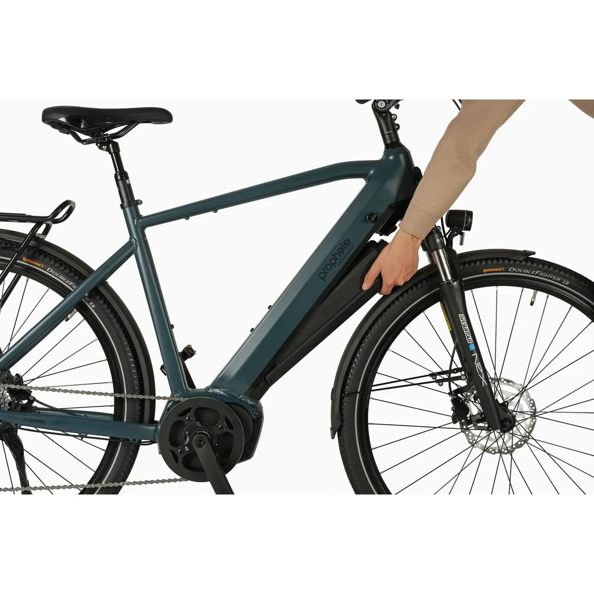Prophete E-Bike Trekkingrad Entdecker 4.8, 10 Gang Schaltung, kraftvoller Mittelmotor, hohe Reichweite 5