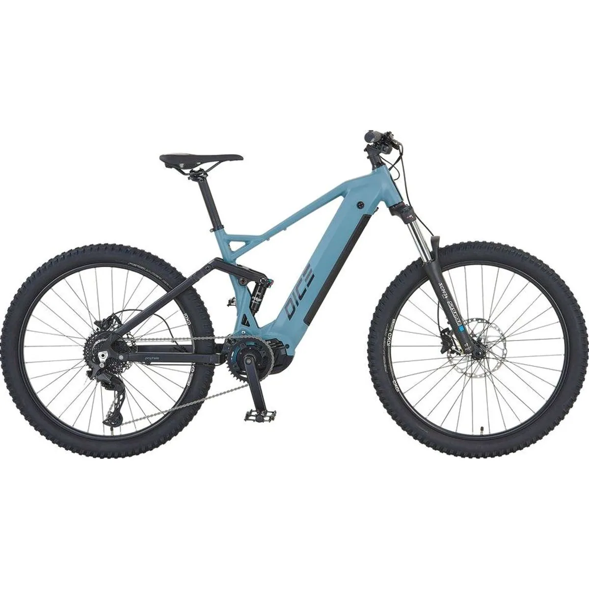 Prophete Dice 4.0 E-Mountainbike, leistungsstarker Mittelmotor, 10-Gang Shimano Cues Schaltung