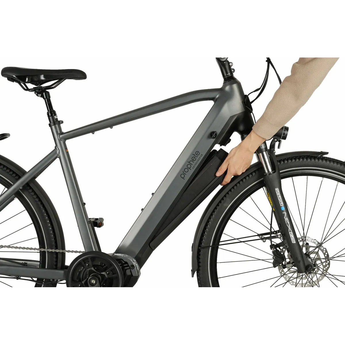 Prophete Entdecker 5.8 E-Bike, 250 W Mittelmotor, 10-Gang Shimano Deore, 800 Wh Akku 5