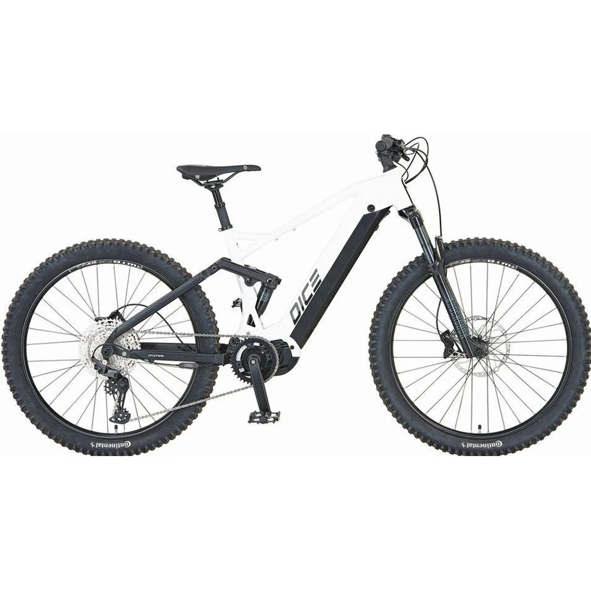 Prophete Dice 5.0 E-Bike, 12-Gang Shimano Deore, leistungsstarker 720 Wh Akku — für anspruchsvolle Mountainbike-Touren