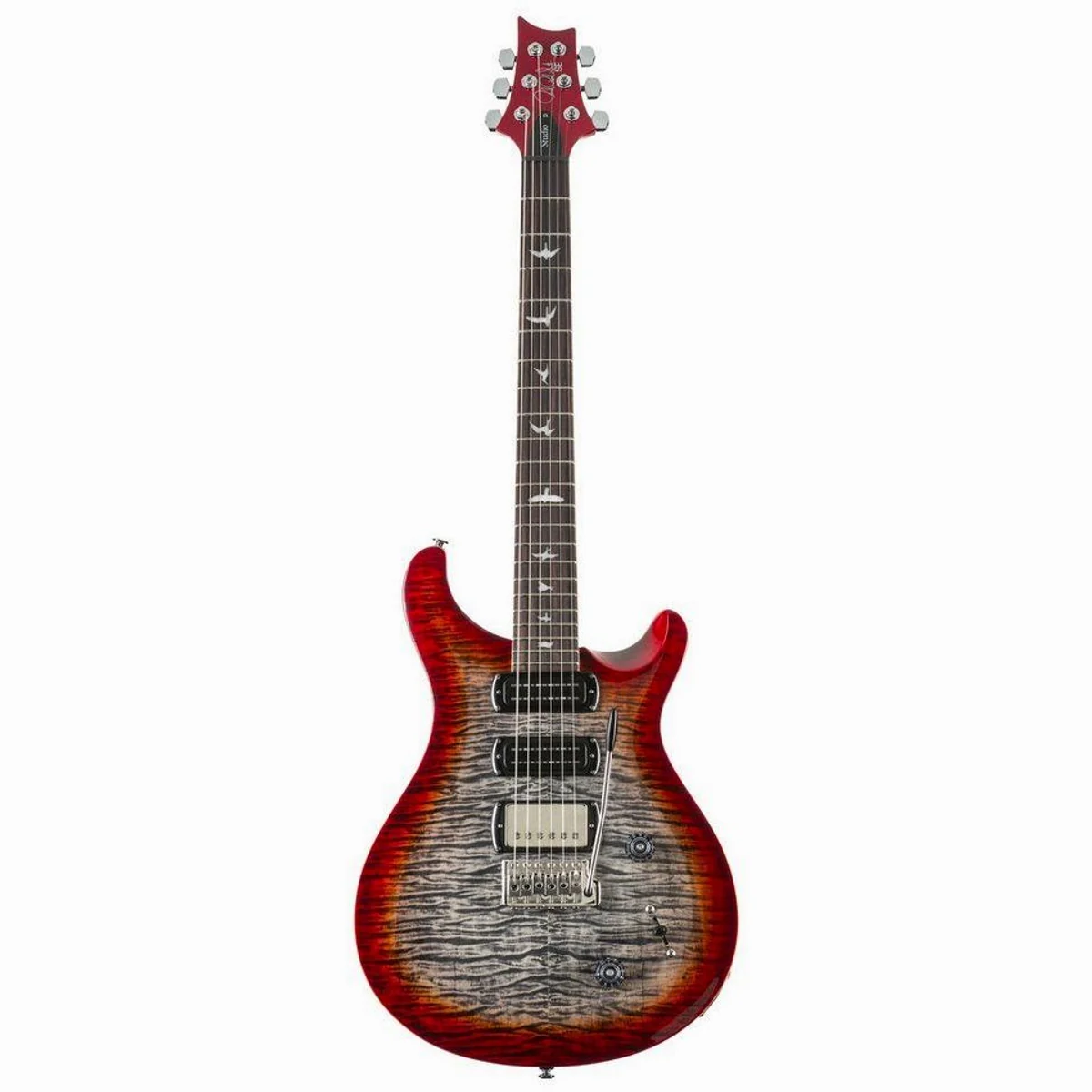 PRS SE Studio Charcoal Cherry Burst, vielseitige Klangvielfalt, edles Design 2