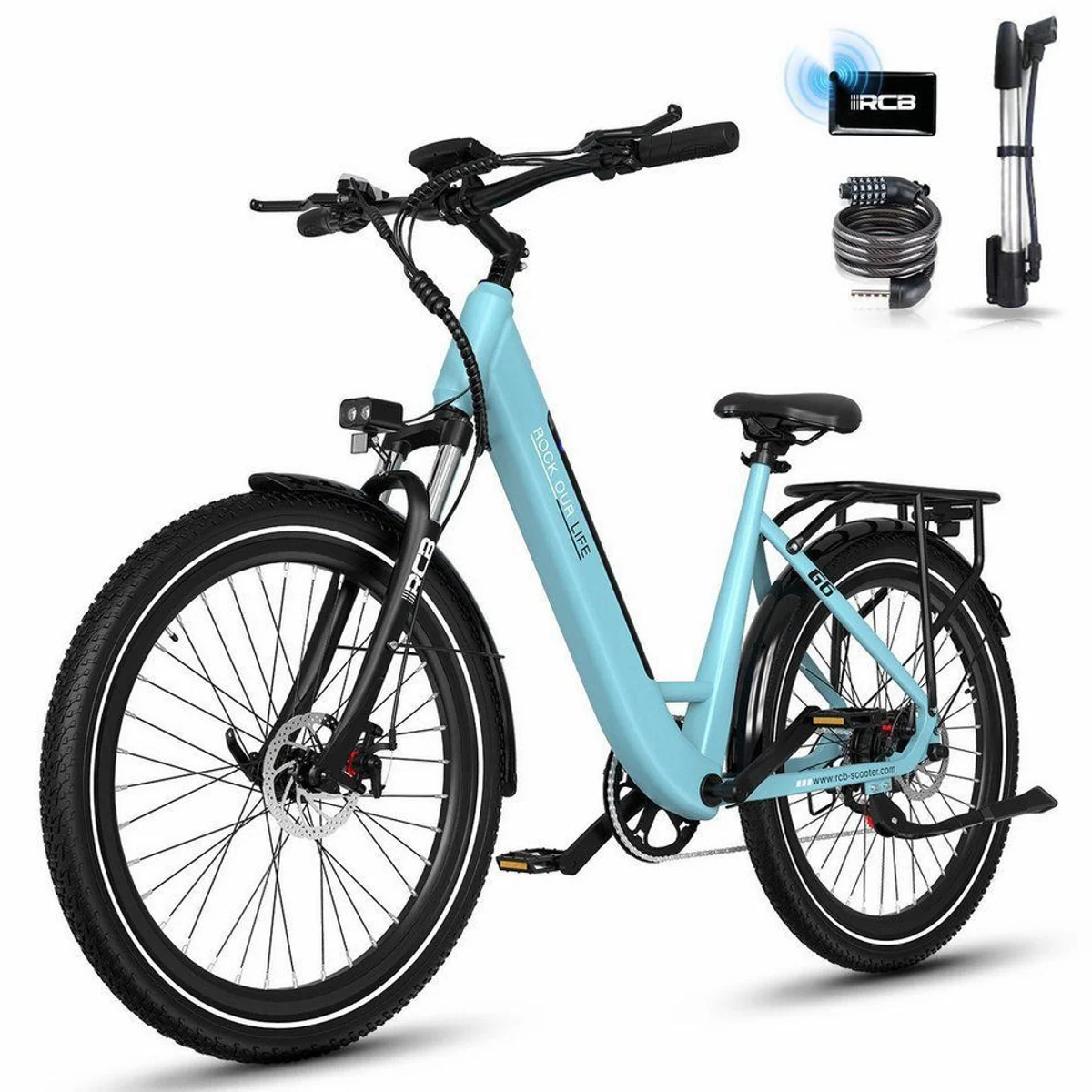 RCB E-Bike Pedelec G6, 350 W Motor, 80-120 km Reichweite, APP & NFC Technologie