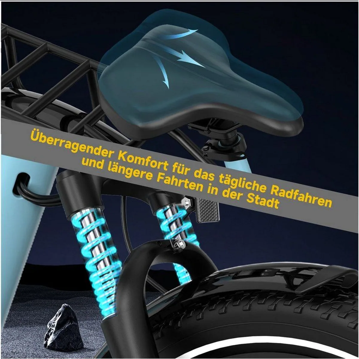 RCB E-Bike Pedelec G6, 350 W Motor, 80-120 km Reichweite, APP & NFC Technologie 4