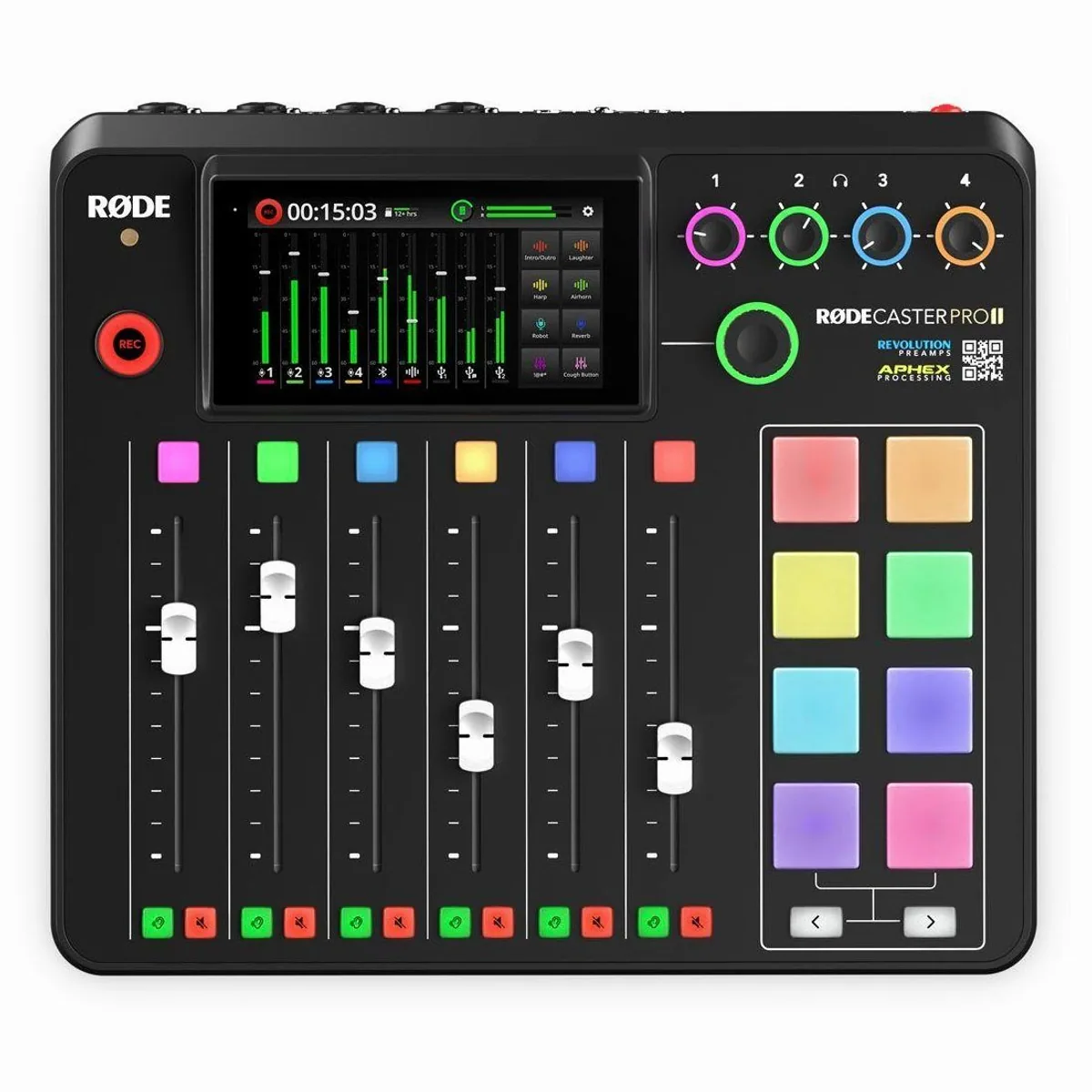RØDE Rodecaster Pro II Station mit Podmic, intuitive Bedienung, umfassende Effekte, Dual-USB-Audio-Interface 2