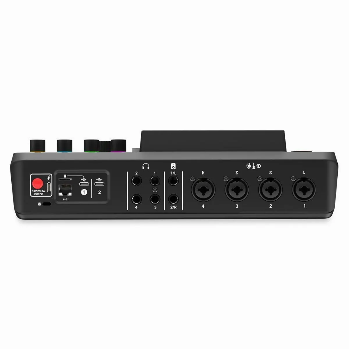 RØDE Rodecaster Pro II Station mit Podmic, intuitive Bedienung, umfassende Effekte, Dual-USB-Audio-Interface 4