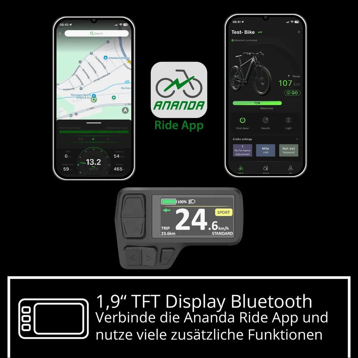 Remington XR01 E-Mountainbike, leistungsstarker 250 W Motor, 10 Gänge, 550 Wh Akku 4