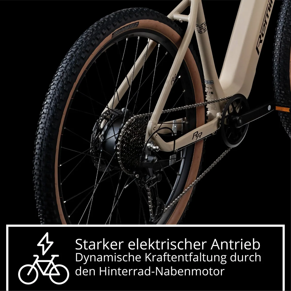 Remington XR01 E-Mountainbike, leistungsstarker 250 W Motor, 10 Gänge, 550 Wh Akku 5