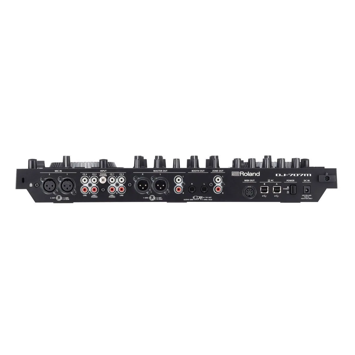 Roland DJ-707M Mobiler DJ-Controller, 4 Kanäle, integriertes Mischpult 3
