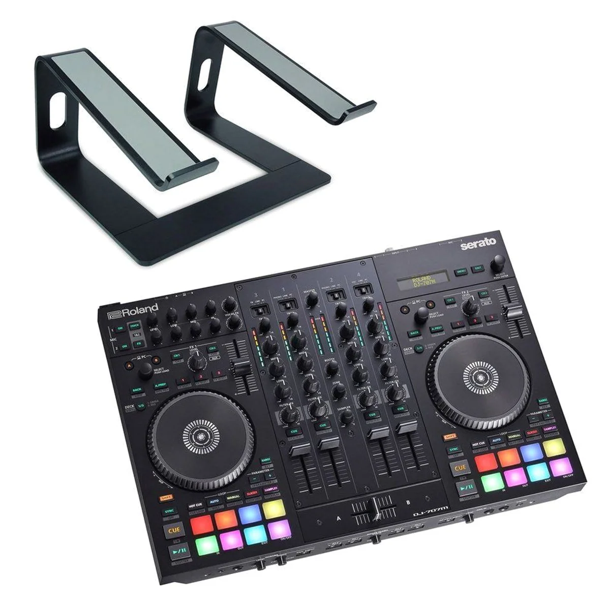 Roland DJ-707M DJ-Controller, umfassende Performance & integriertes Mischpult
