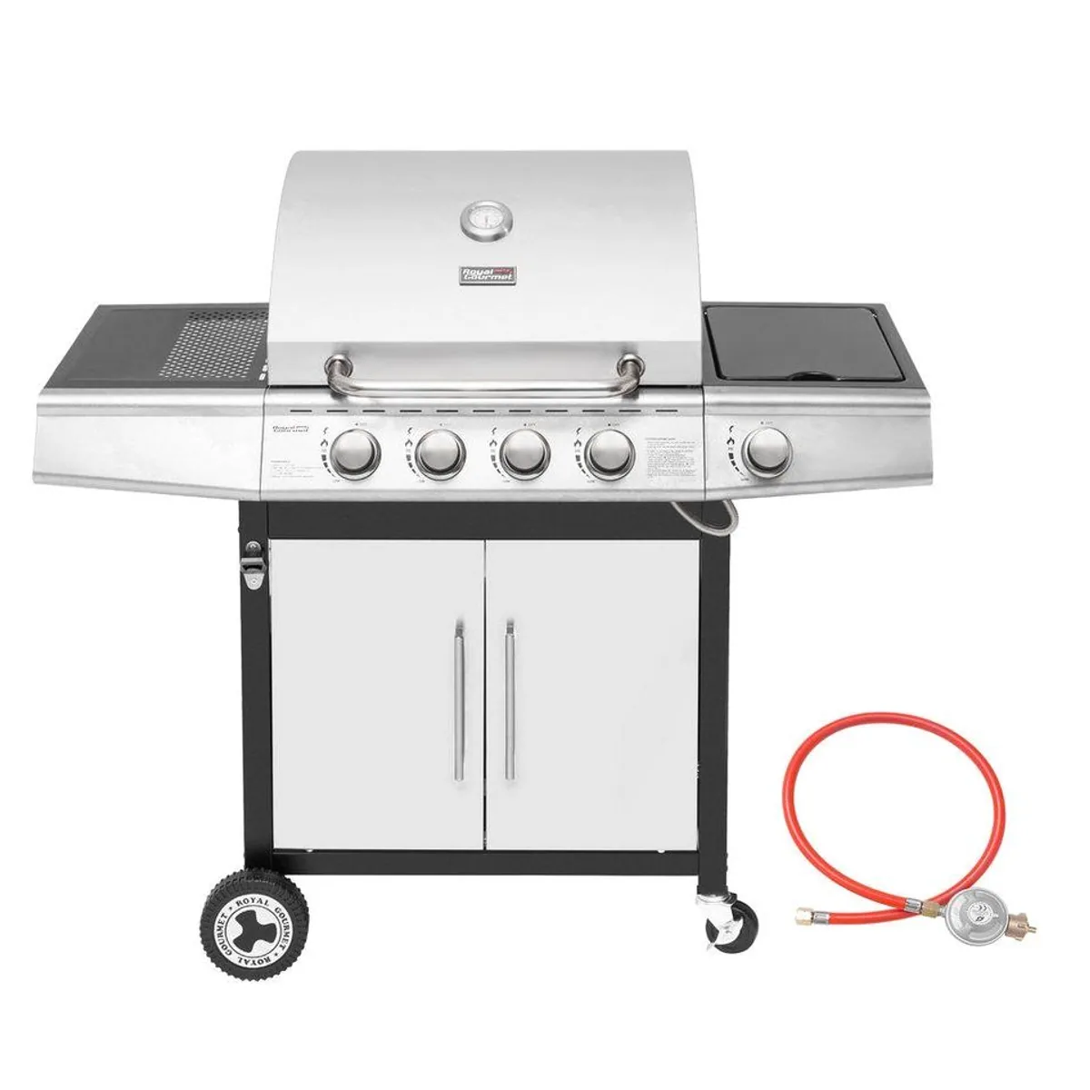 Royal Gourmet Gasgrill 4+1 Brenner, vielseitig und leistungsstark