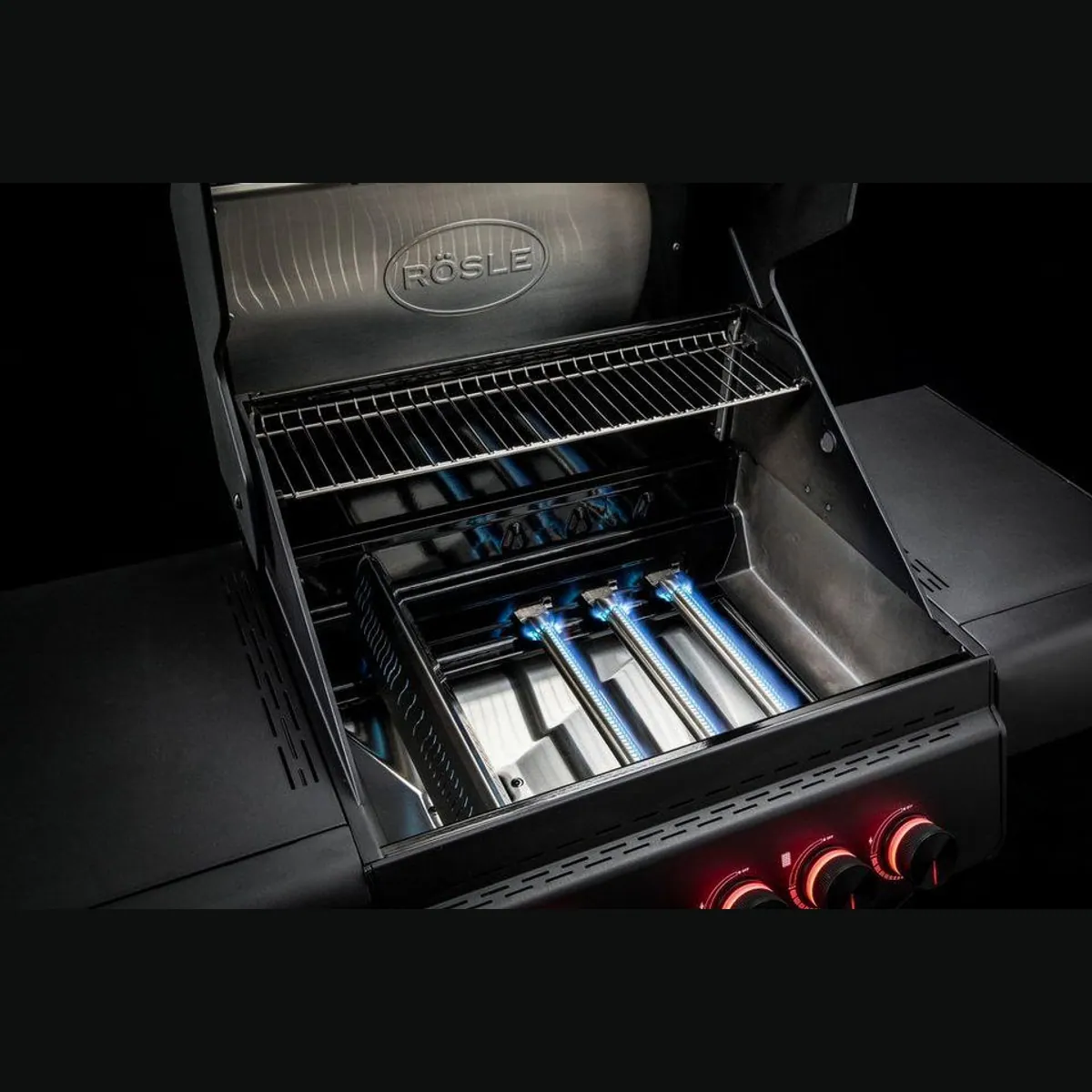 RÖSLE Gasgrill ALLFLAME Peer 3, leistungsstarke HEATSPIRE-Brenner, präzise Temperaturkontrolle 4