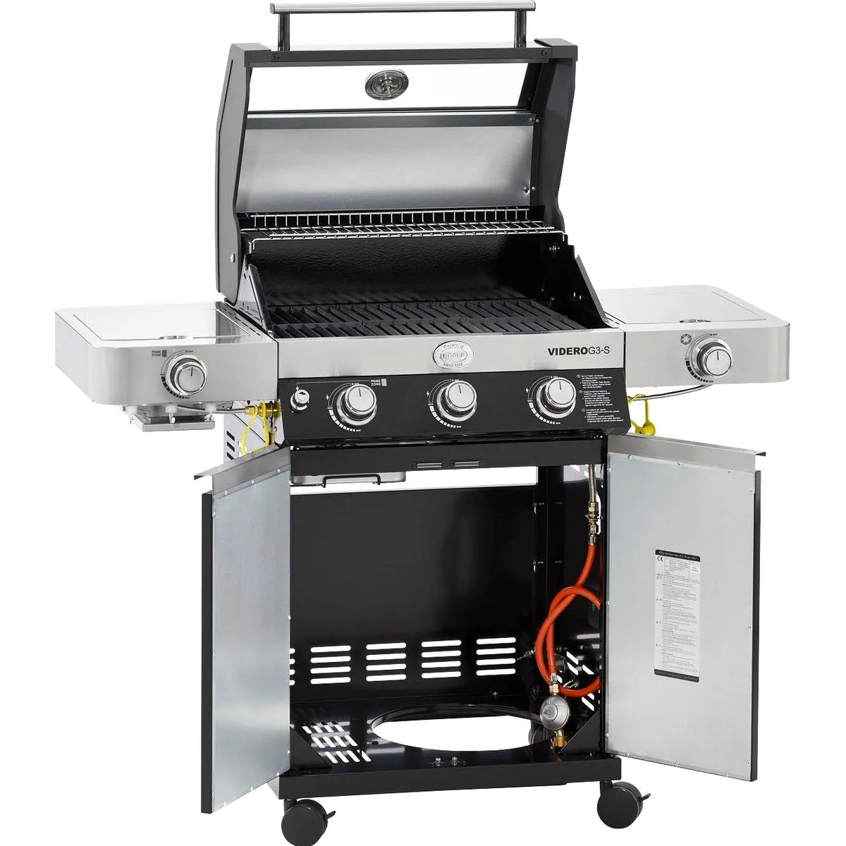 Rösle Videro Gasgrill BBQ-Station, 3 Brenner, Vario+ 3