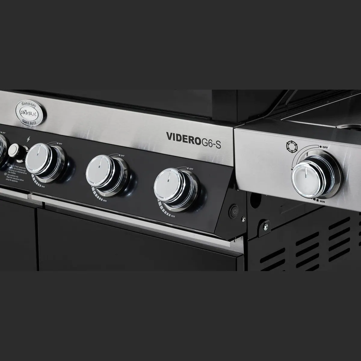 RÖSLE Videro G6-S Gasgrill, 6 Brenner, Primezone, Vario+ System 5