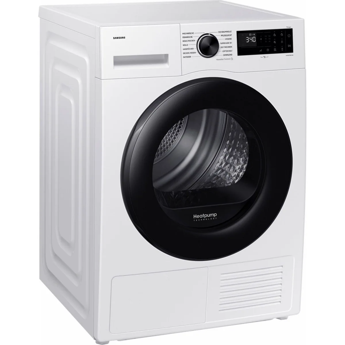 Samsung Wärmepumpentrockner DV9D5-CW, Intelligent Trocknen mit Optimal Dry Technologie