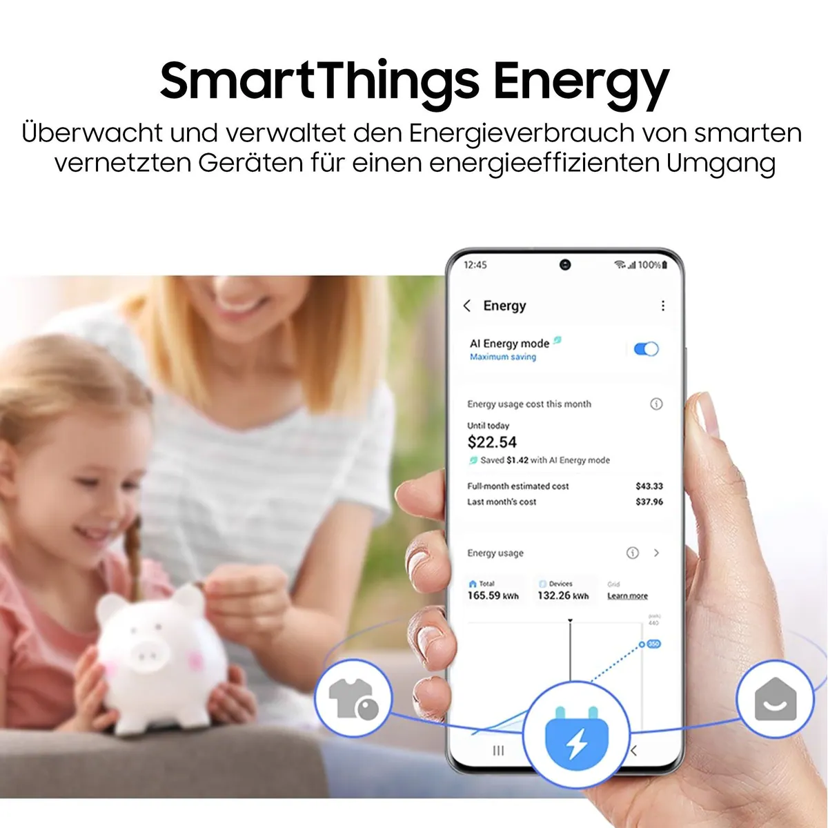 Samsung Wärmepumpentrockner DV9D5-CW, Intelligent Trocknen mit Optimal Dry Technologie 4