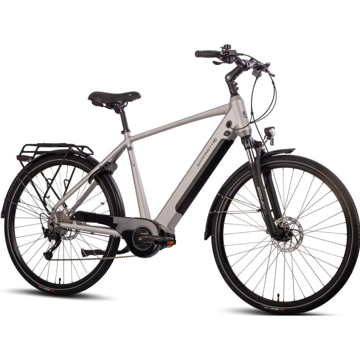 SAXONETTE E-Bike Trekkingrad Deluxe Sport, 9-Gang Shimano Alivio, Mittelmotor, 418 Wh 2