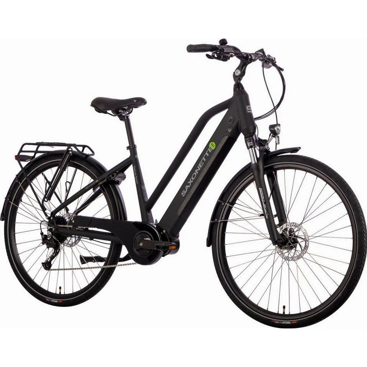 SAXONETTE E-Bike Trekkingrad Deluxe Sport, 9-Gang Shimano Alivio, Mittelmotor, 418 Wh 2