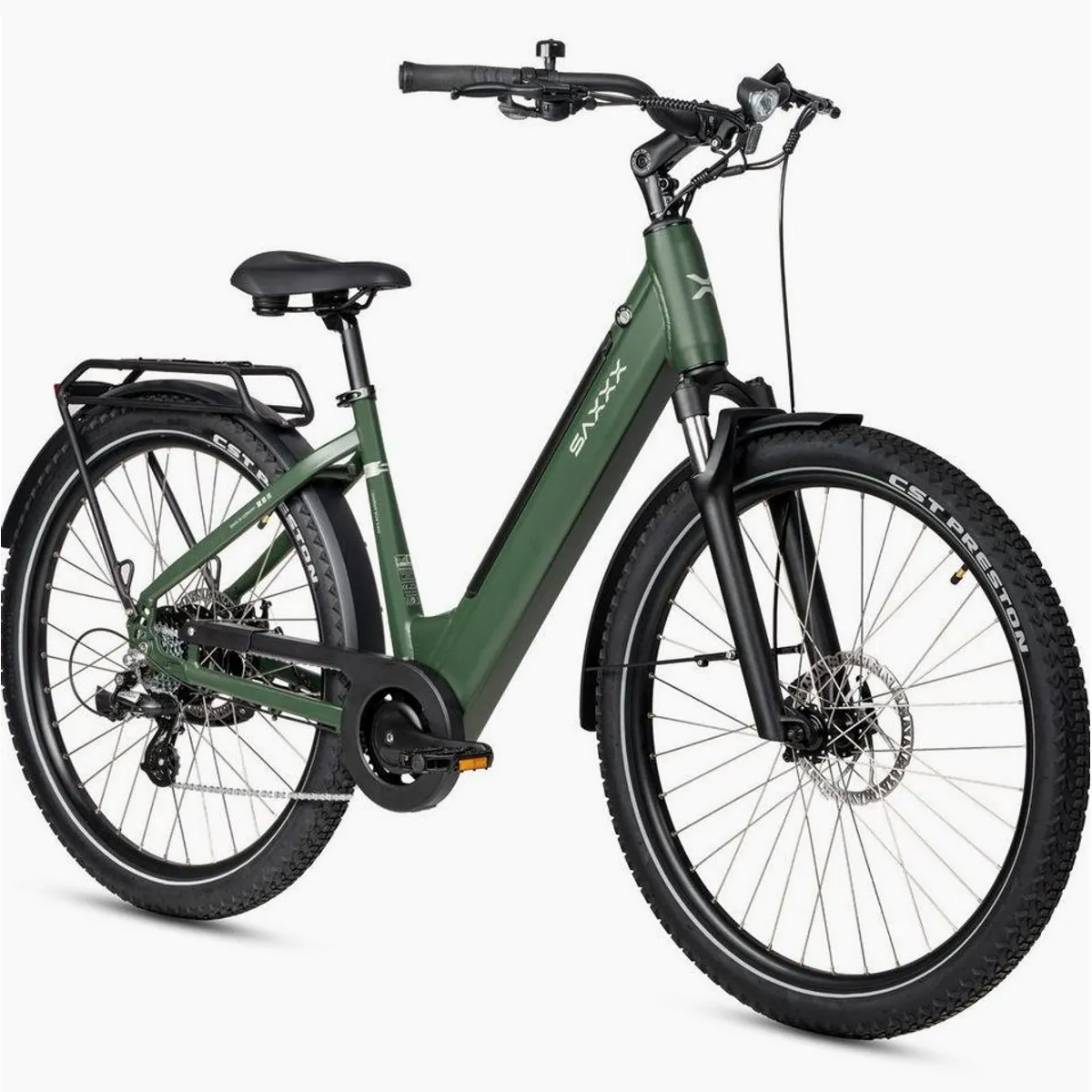 SAXXX E-Bike Cityrad, 250 W Heckmotor, 468 Wh Akku, 7-Gang SHIMANO Altus