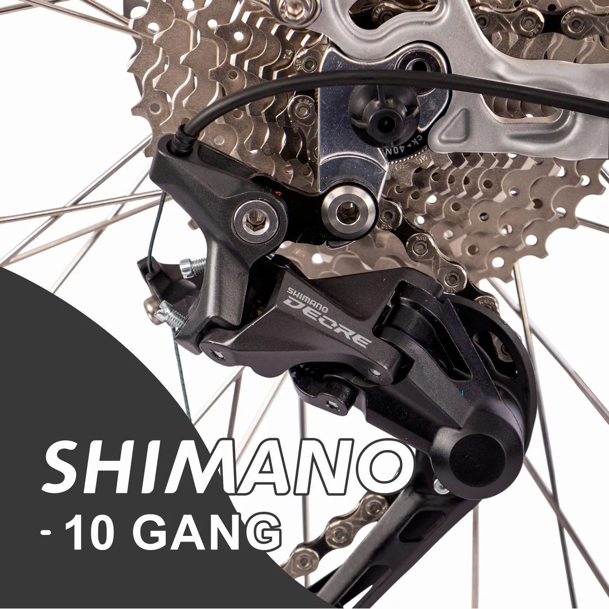 SAXXX E-Bike Trekkingrad 28 Zoll, 90 Nm Mittelmotor, 110 km Reichweite, 10 Gang SHIMANO Deore 4