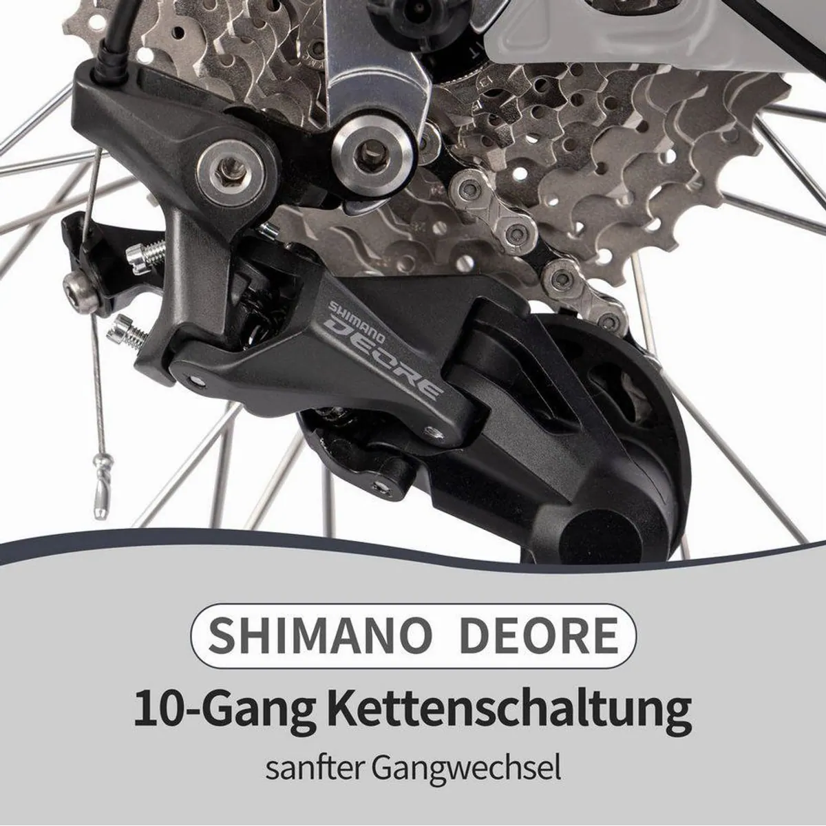 SAXXX E-Bike Trekkingrad 28'' QSW, 540Wh, 10-Gang Shimano Deore, hydraulische Scheibenbremsen 3