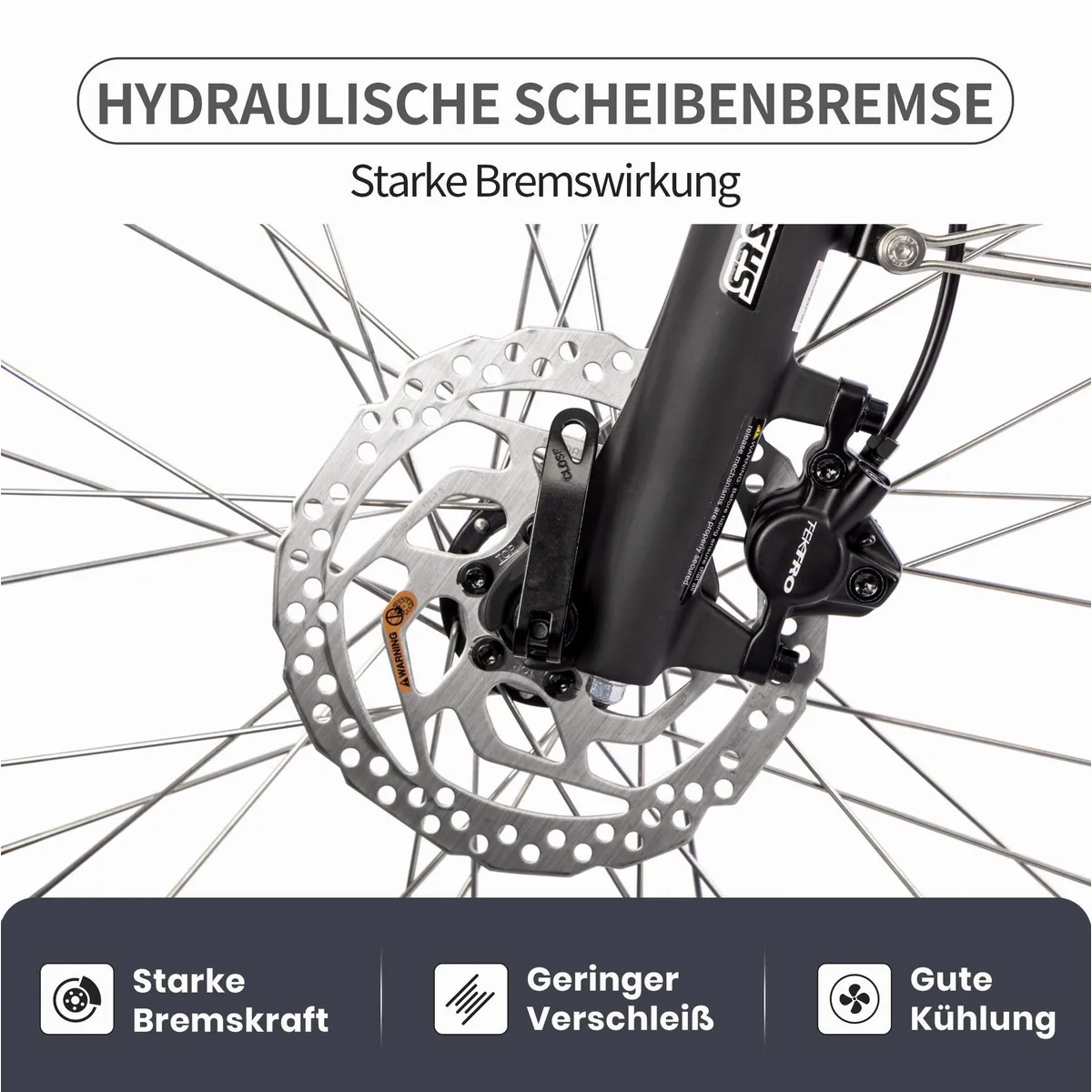 SAXXX E-Bike Trekkingrad, 540Wh Akku, 10-Gang SHIMANO Deore, hydraulische Scheibenbremsen 5