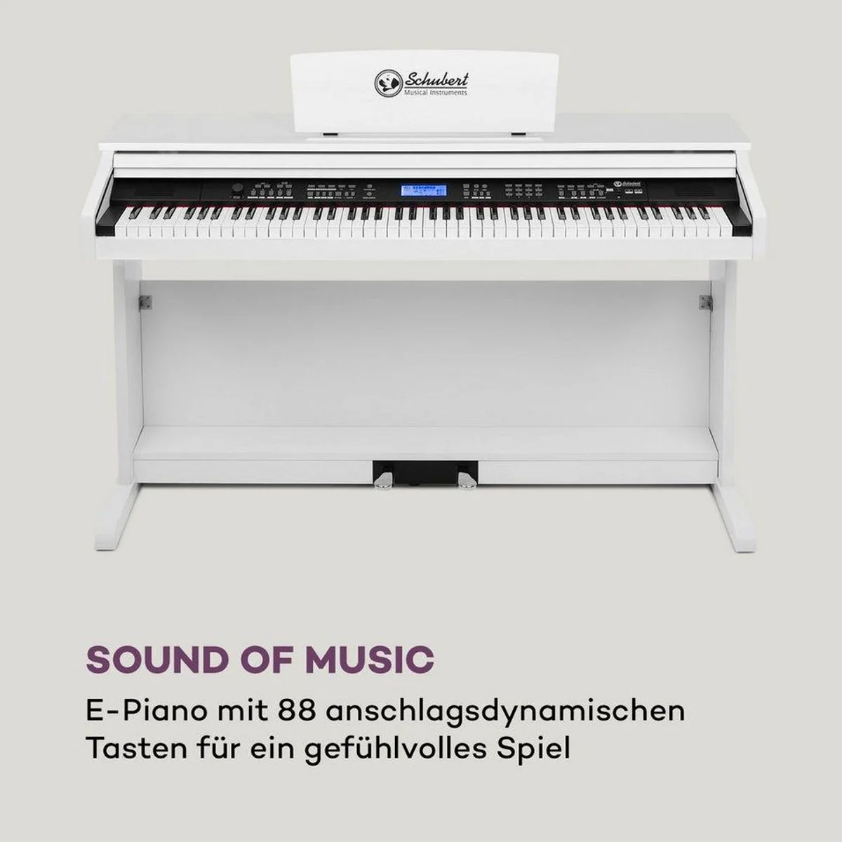 Schubert Subi 88 MK II Digitalpiano, 88 gewichtete Tasten, 360 Klangfarben, USB/MIDI-Anschluss 3